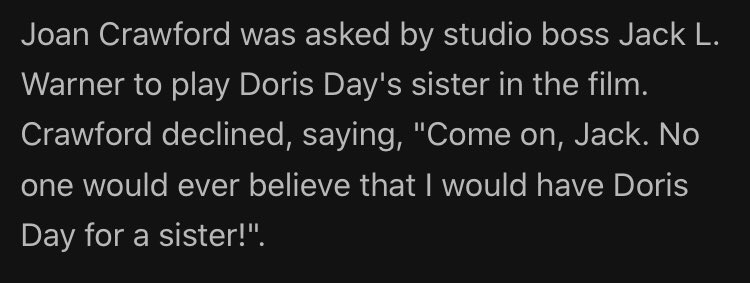 Great bit of Joan Crawford trivia on Storm Warning’s IMDb page.  #Noirvember