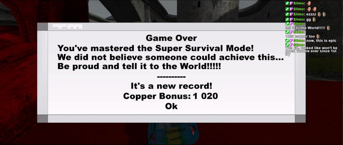 MinhsToo's tweet photo. I beat something the devs thought was probably impossible in 2003 and was greeted with this hilariously cute message. Looks like I have to tell it to the world!!!!!😀 https://t.co/pOojmK49YG