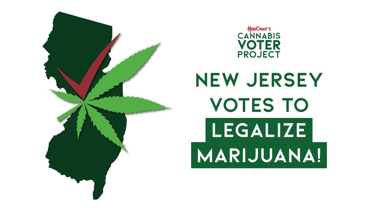 Cannabis_Voter's tweet photo. New Jersey has voted to legalize marijuana! https://t.co/I1DmjbkFYj