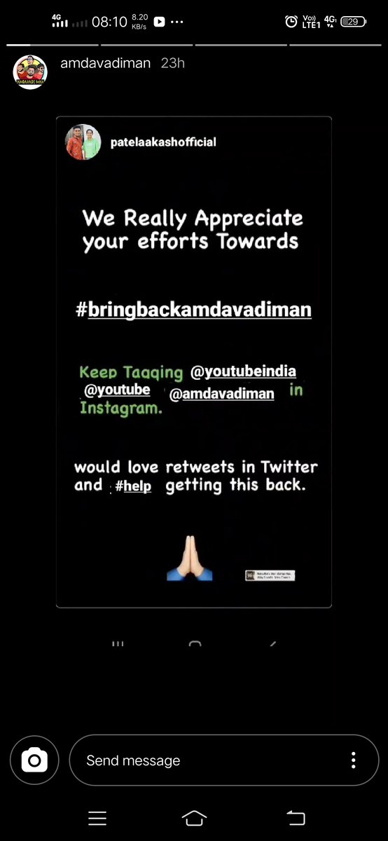 JordanJj711992's tweet image. #bringbackamdavadiman

@YouTube @YouTubeIndia @amdavadiman 
@YouTubeCreators 
@YouTubeFanFest