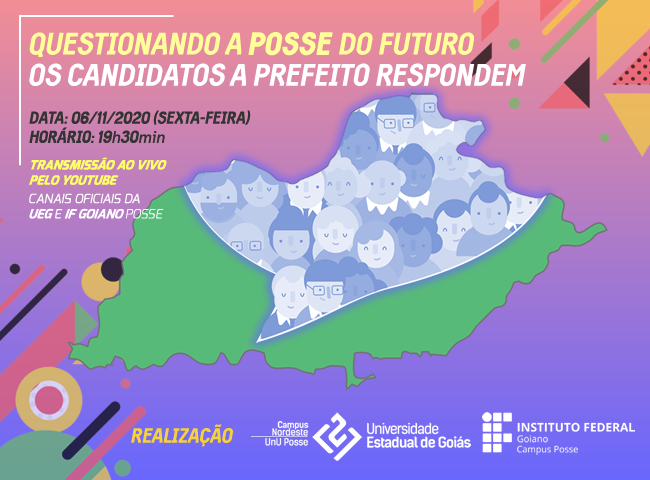 uegposse's tweet photo. Questionando a Posse do Futuro, os candidatos a prefeito respondem

A UEG Posse em parceria com o IF Goiano - Campus Posse promovem um evento com os candidatos a prefeito de Posse. https://t.co/58PjqR88qh https://t.co/nCFzsIi69L