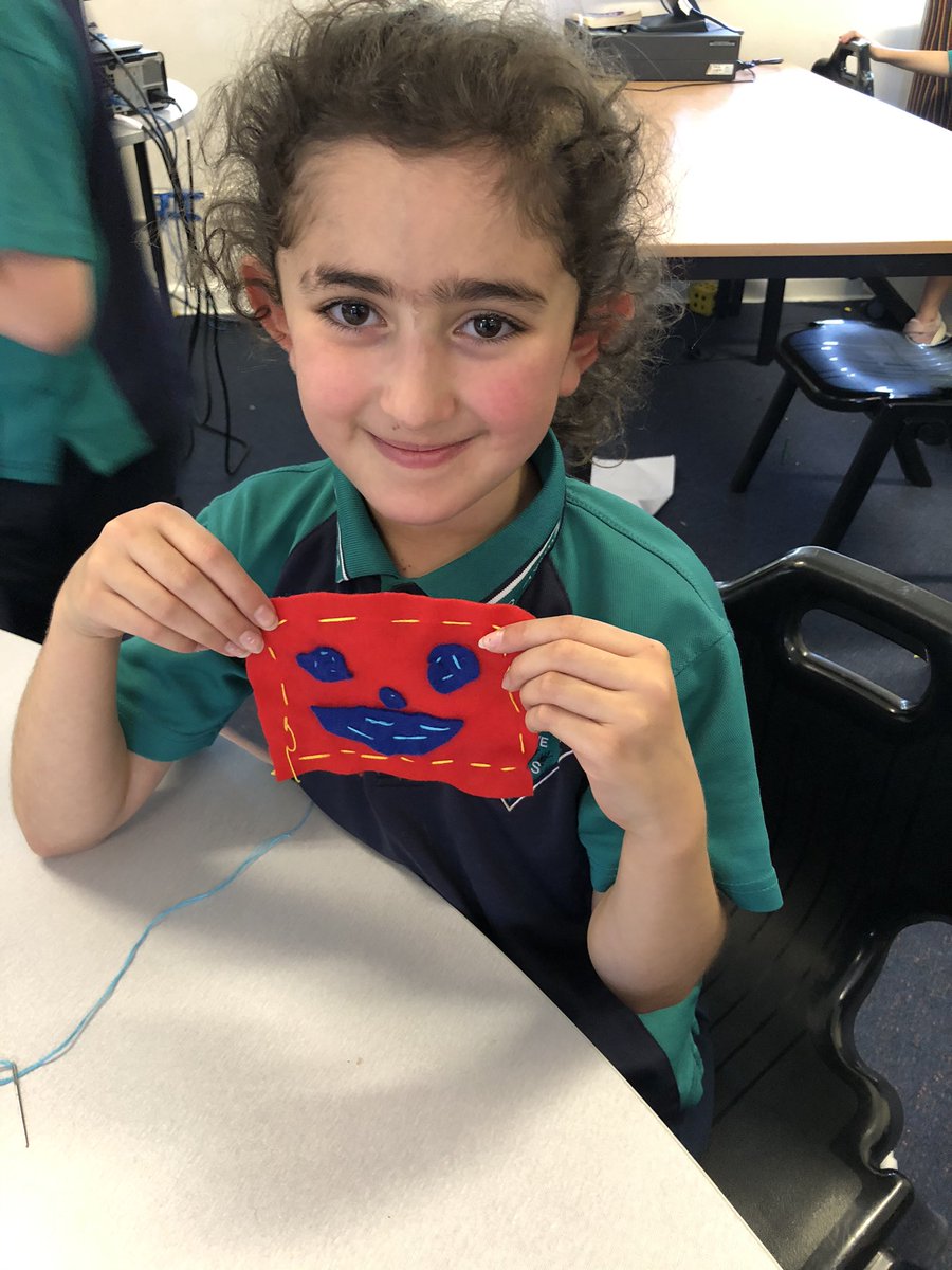 HollyKim0's tweet photo. Stage 2 learning how to do a running stitch in the sewing elective. @ermington_west https://t.co/SS9ZJCVDCv