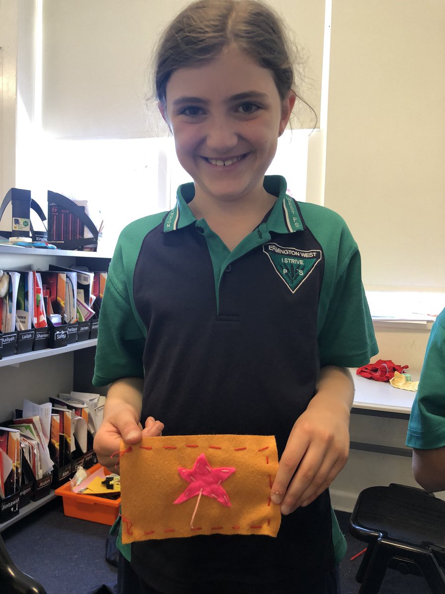 HollyKim0's tweet photo. Stage 2 learning how to do a running stitch in the sewing elective. @ermington_west https://t.co/SS9ZJCVDCv