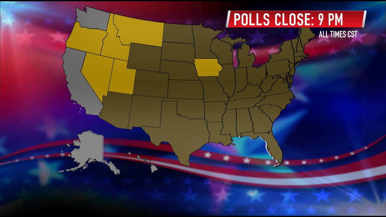 Abc 6 News Kaal Tv On Twitter It S 9 Pm Cst And The Polls Are Now Closed In Iowa And 45 Other States Electoral College Projections From Abcnews Joe Biden Carries