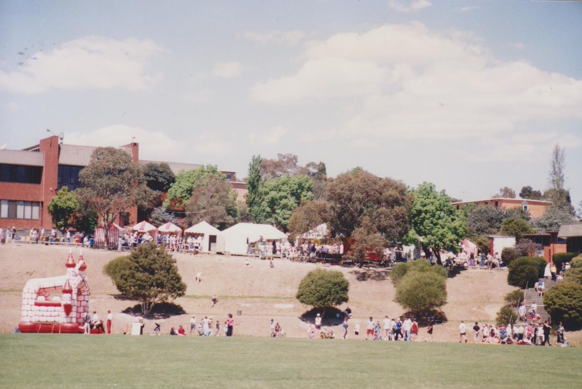 Marcellin's tweet photo. From the #MarcellinArchives
Marcellin Fair 1994 

From the Archives are these photos from the 1994 Marcellin Fair. The Fair was held annually from 1991 until 2000. It was a huge event in the Marcellin calendar, organised by the MCCA and involving the whole community. https://t.co/ez6wHdROG5