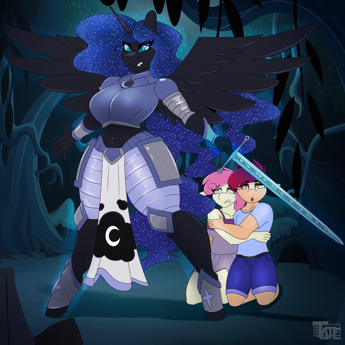 Tatemil1's tweet photo. Halloween commission I made for @ScarCrimson1 
Thanks dude! this ended awesome! and some SFW is good once in a while

Enjoy some good Nightmare moon!
#tatedraws https://t.co/HLcjsHnQh0