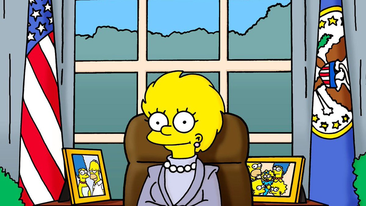 Todos sabemos que Biden no va a ganar, obviamente, después de Trump la presidenta será Lisa Simpson.