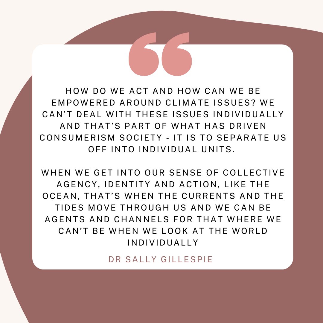 ctsourcepodcast's tweet photo. Another great quote from my conversation with @SallyMGillespie ! The podcast allowed us to explore how important it is to understand #collectiveness and #consciousness for change. https://t.co/oM8CWLH7qZ