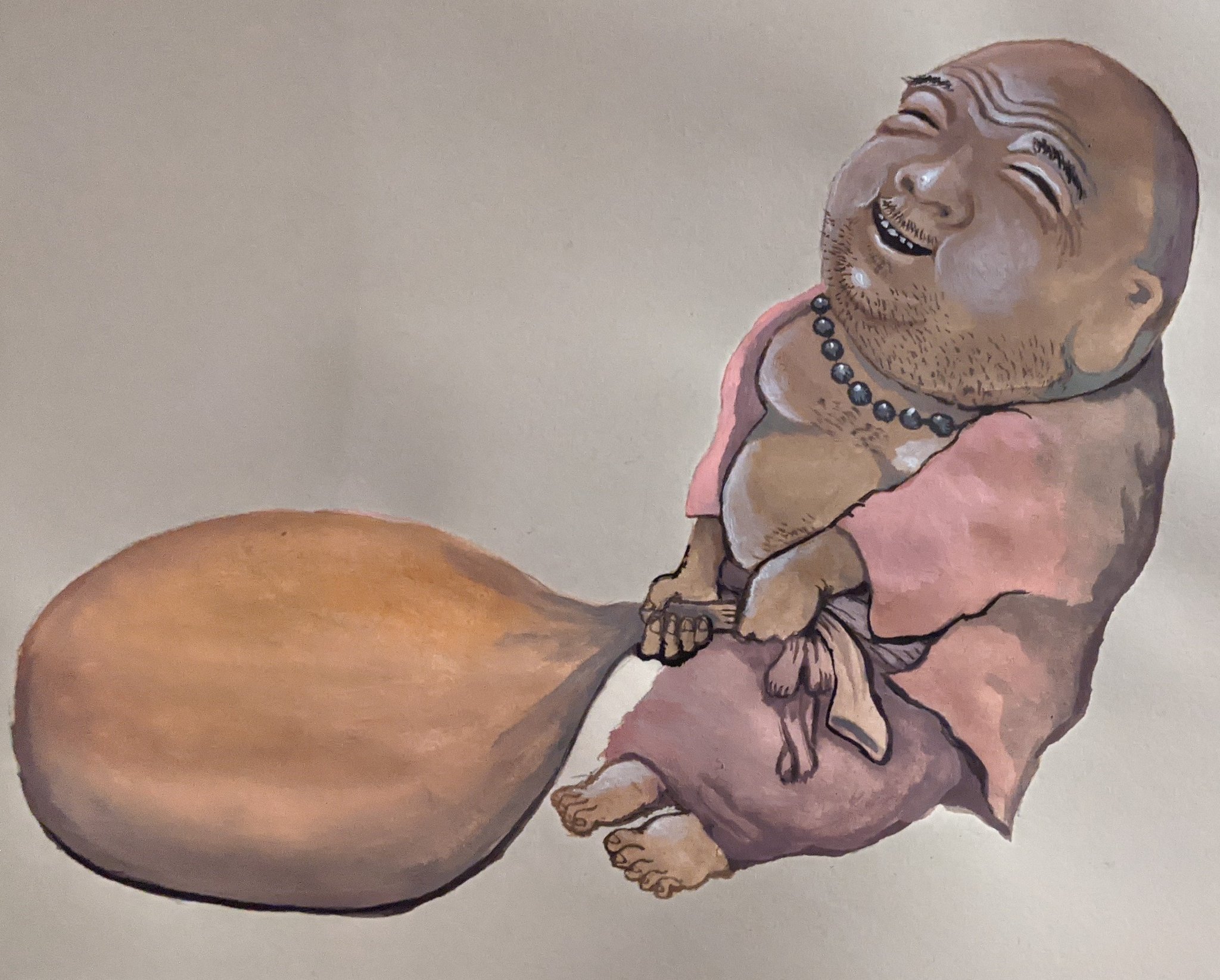 Yohaku Yokai Paint Master ほっこり布袋様 アクリルガッシュで描画 妖怪 イラスト 日本 絵 日本 Yohaku 妖怪ペイントマスター 妖怪図鑑 幽霊 怪談 Painting Illustration Art Japan Yokai T Co Ppxcfjuuhf Twitter