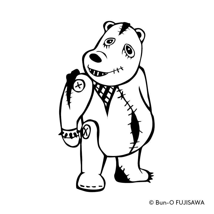 藤沢文翁 Bun O Fujisawa ちなみに藤沢文翁オフィシャルファンクラブ B B Teddy Clubのマスコット キャラのブラックテディーくんです 笑 白黒あるので すっげーーー可愛くないですけど 待ち受けにしてください 笑 ゆるくないキャラです 藤沢文翁