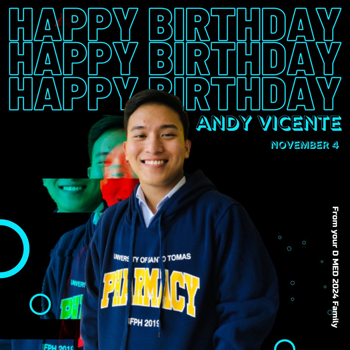 USTDMED2024's tweet photo. We would like to greet our dancerist habulin ng chixx PRO ng Big D! Thank you for your everyday reminders Andy! Happy Birthday @ajnvicente !! #OneBigD π₯³
With love, your DMed2024 family https://t.co/iTHH0V8243