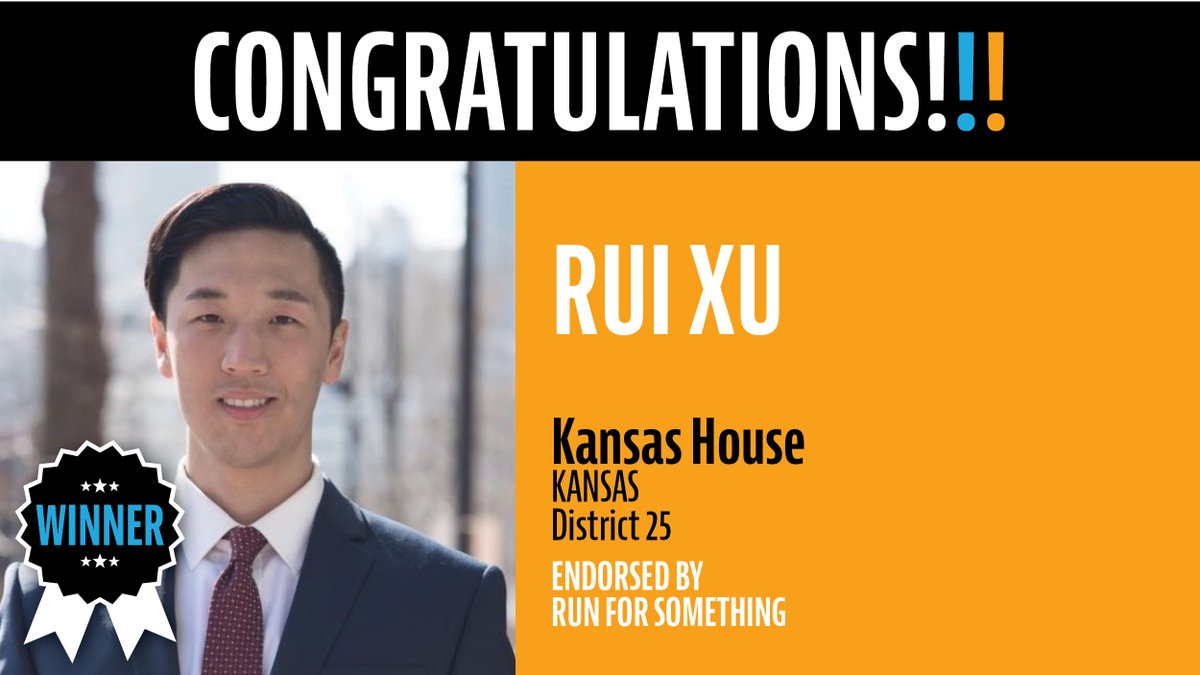 Another one! Congrats to RFS all-star  @RuiXuKS on his re-election to the Kansas State House in District 25!