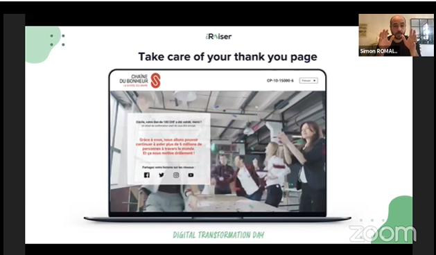 iraiser_eu's tweet photo. #DigitalTransformationDay Continuiamo con la sessione internazionale di @simonromain, Chief Design Officer @iraiser_eu, su User Experience e Innovazione! Quanto è importante ringraziare i donatori?
-
UX & innovation to better your donors' experience👇 Live now with Simon Romain. https://t.co/v4tMbceUOL