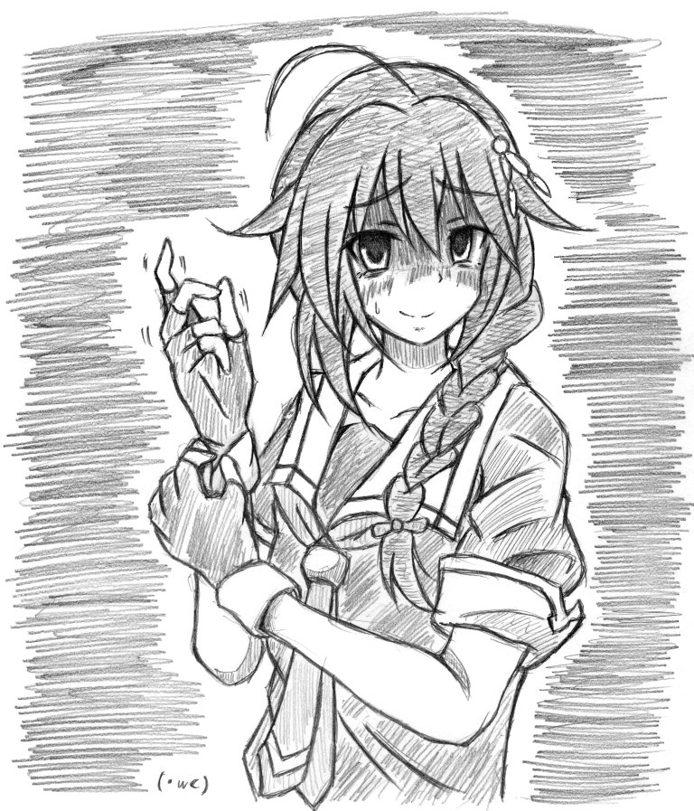 時雨は中々絵柄が安定しませんな #時雨 