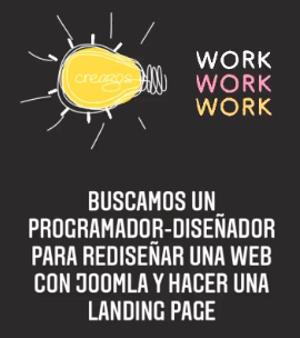 ¿Eres programador-diseñador web y trabajas con #joomla? Este proyecto seguro que te interesará! Si no eres parte de nuestra red de profesionales, únete en creazos.com/profesional/ y accede a esta y otras ofertas de web y otras ramas! #disenoWeb #desarrollowebespaña #freelancerweb