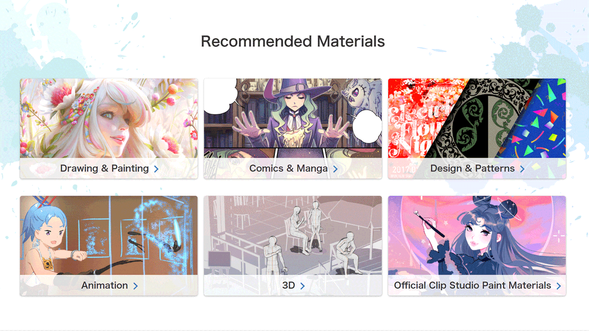 Clip Studio Paint Find Our Recommended Materials For Clip Studio Paint At The Bottom Of The Home Page On Clip Studio Assets Explore Recommended Materials Across A Range Of Genres
