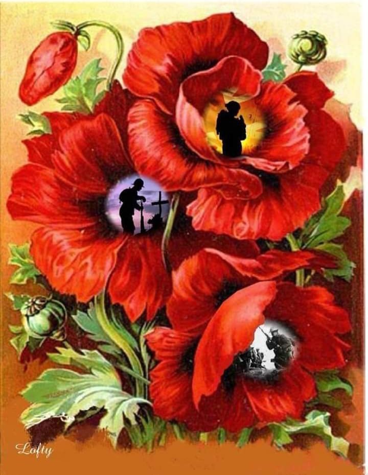 RESPECT FOR EVERY ONE OF THEM..
WEAR YOUR POPPY WITH PRIDE..I DO...