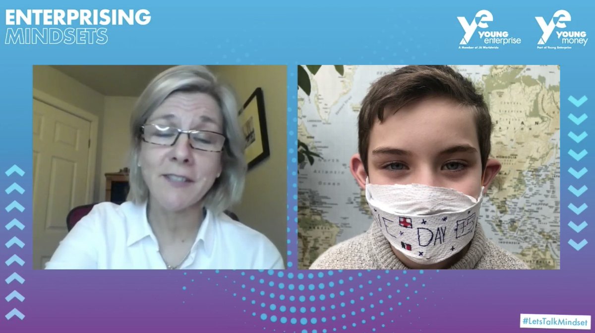 youngenterprise's tweet photo. “We are learning powerful lessons from young people through the crisis” - Our CEO @SharonDavies1971 shares a powerful story about Sam, an enterprising 10 year old who saw a solution to a problem and solved it. 

How can we encourage more Sam’s in this world? #LetsTalkMindset https://t.co/ncLbYr38af