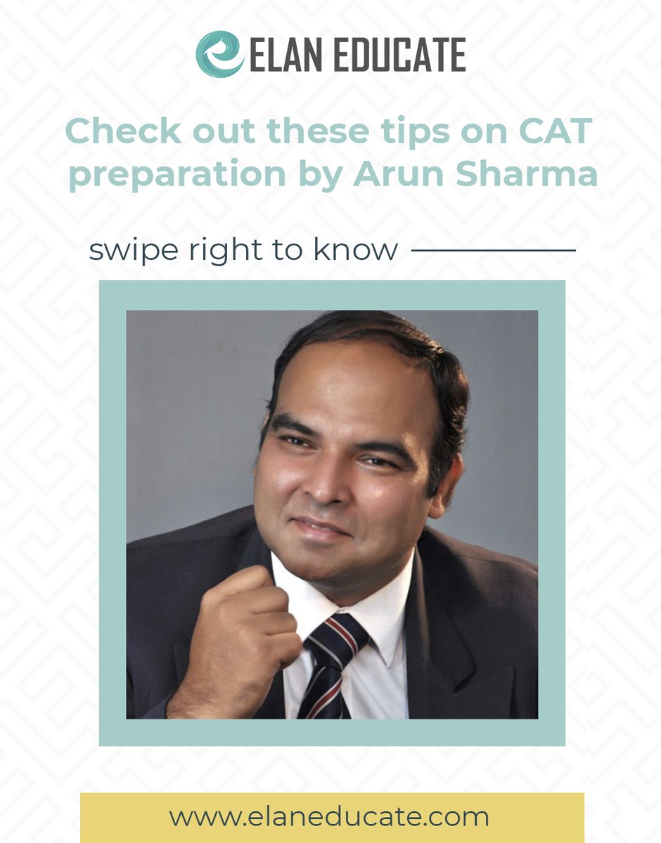 ElanEducate's tweet image. Arun Sharma&apos;s books of great help for CAT exam preparation. Here are some amazing tips that the author suggests for CAT preparation. Join Elan Educate to get more tips to make your preparation easier. ✅
Visit elaneducate.com for further details.

#catexamstips #cat2020