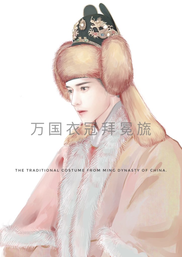 ZhouzhouFox's tweet photo. #hanfu_challenge
#汉服挑战 
#漢服チャレンジ 
#한푸_도전

The traditional costume from Ming Dynasty of China.

《明史舆服志》“故事，十一月百官戴暖耳。是年朝觐外官及举人、监生，不许戴暖耳入朝。” https://t.co/mjp5LKcQry