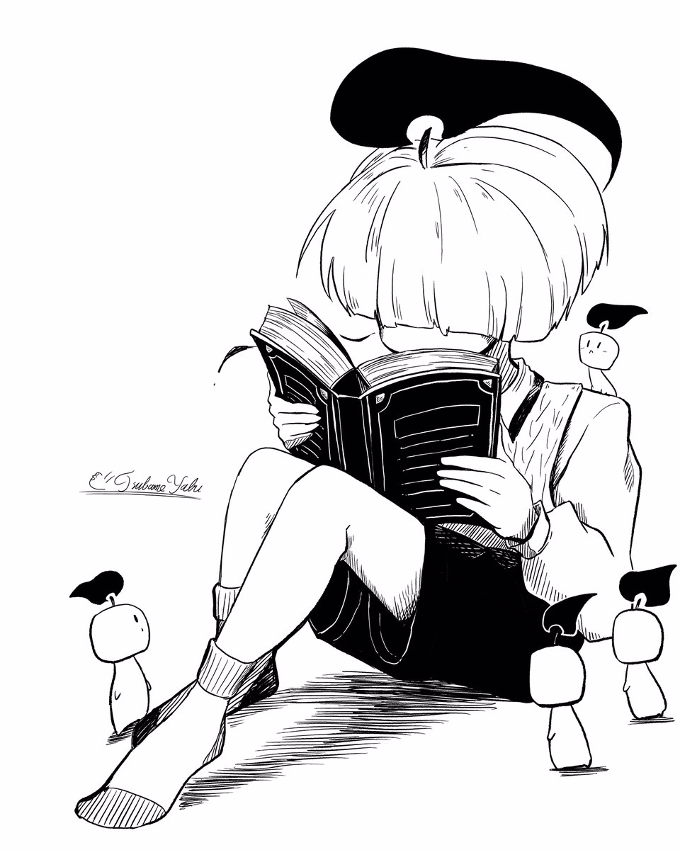 『reading now』
#イラスト #モノクロ #illustration #blackandwhite 