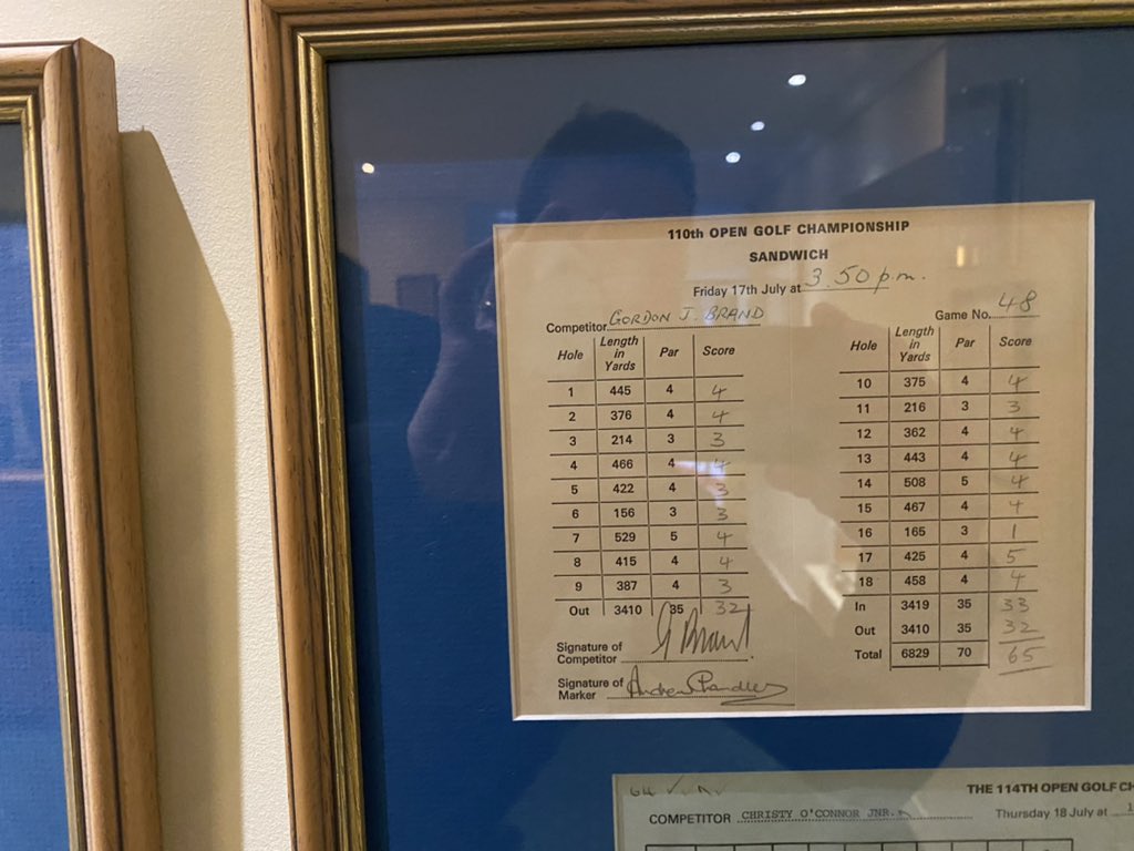 NewmanDipFa's tweet photo. Spotted this awesome card from Gordon J Brand @RoyalStGeorges1 today @knowlegolfclub tee time is 10am 😀 https://t.co/lLhDbI7hQf