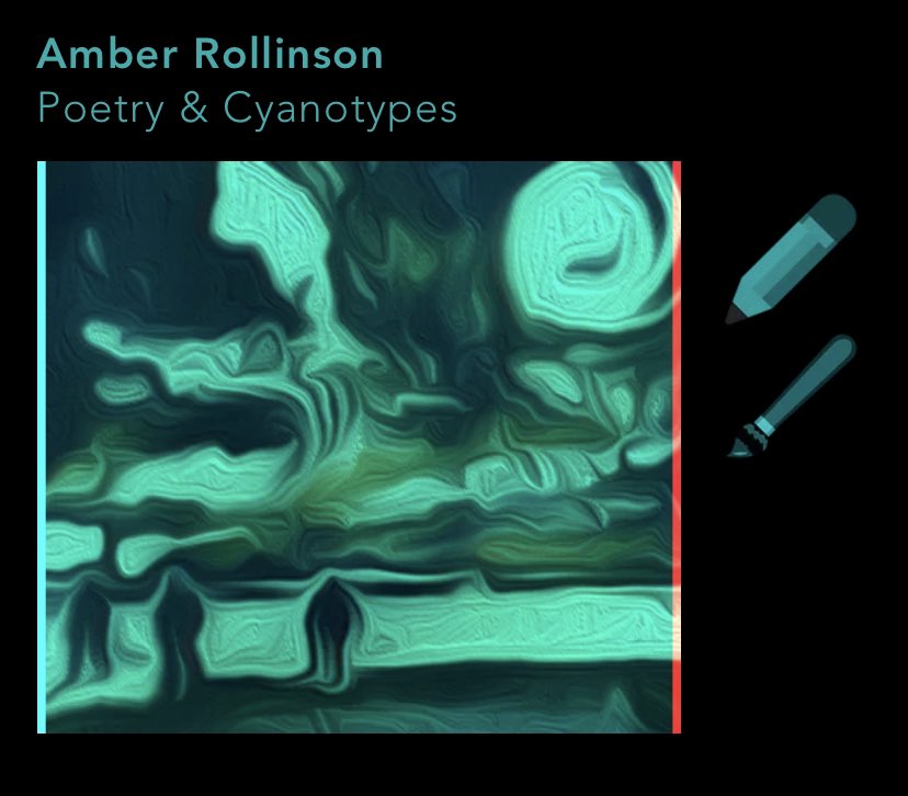 Epoque_Press's tweet photo. Our Weds é-zine feature. Poetry and Cyanotypes by Amber Rollinson.

Poetry which explores the difficulties of communication and what gets lost between people. 

Cyanotypes of empty landscapes featuring lone figures, evoking a sense of isolation.

https://t.co/8jfxhHkW7d https://t.co/vS2kWR49OI