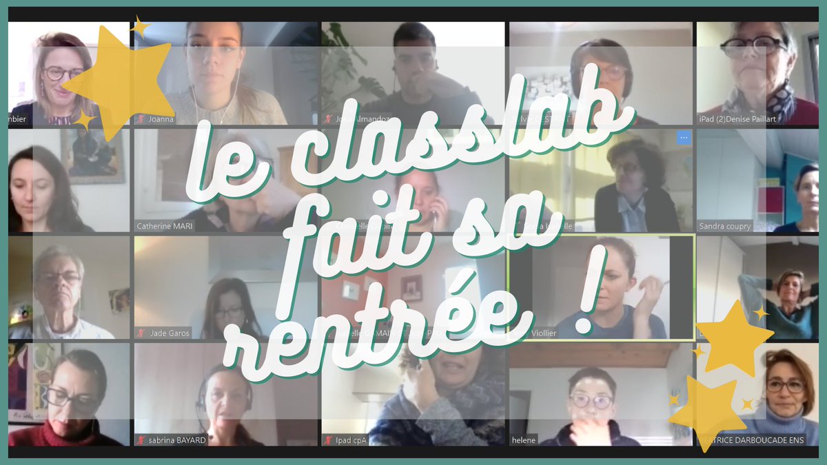 ClasslabB's tweet image. Le ClassLab Bordeaux est de retour ! ⭐️Une première rencontre en distanciel- situation actuelle oblige - mais toujours placée sous le signe de la collaboration et du partage ! En route pour 2021 👏 #ECG33 @comm_ecgironde