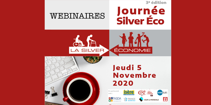 Journée #Silveréconomie, un tour d’horizon des #innovations pour le bien-vieillir
Débats: Territoires &amp; vieillissement, Comment l'écosystème isérois accompagne les porteurs de projet ?...
La journée se tiendra sous forme de webinaires
Programme/inscription bit.ly/3eroMEU