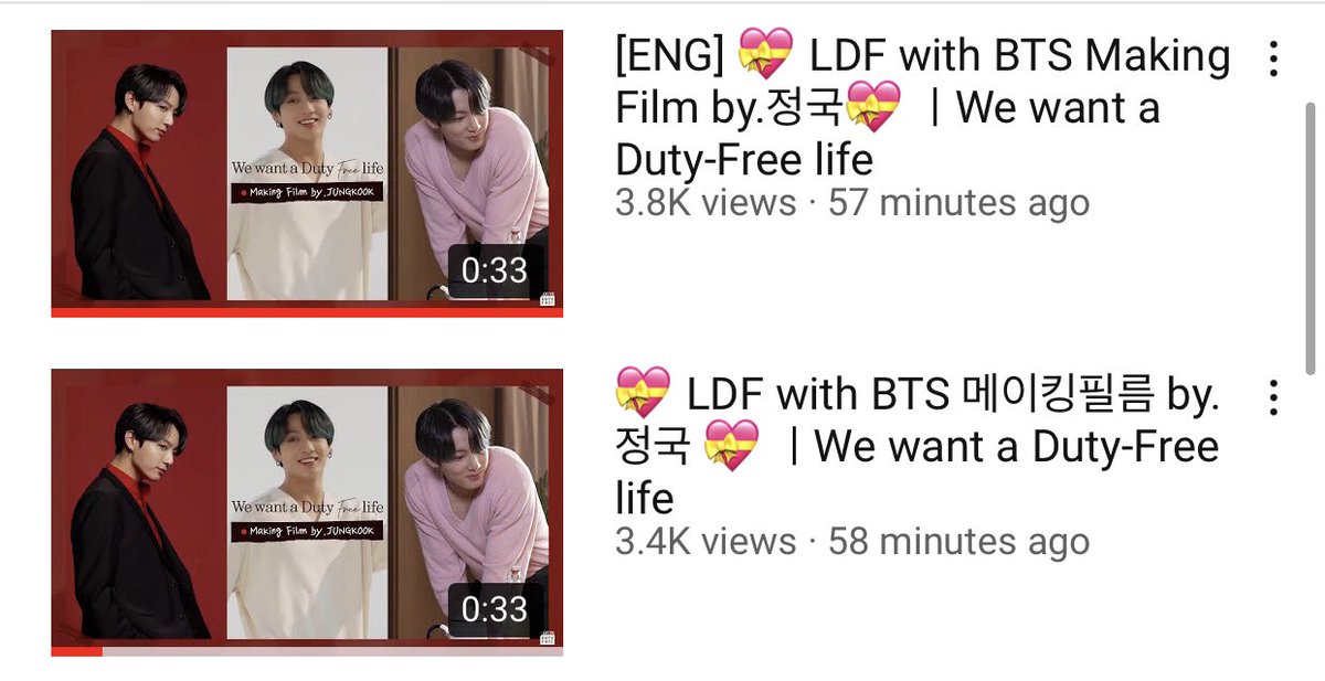 MoroccoForJK's tweet photo. [LDF with BTS Making Film] ⭐︎ #LDFBTS 
📹 Jungkook for Lotte Duty Free #정국 

Like 👍 + Leave nice comments 💬
YouTube🔗
1️⃣https://t.co/RGezQHjKPC
2️⃣ https://t.co/Zr2y4LCzNt https://t.co/Sa31KOb8iG