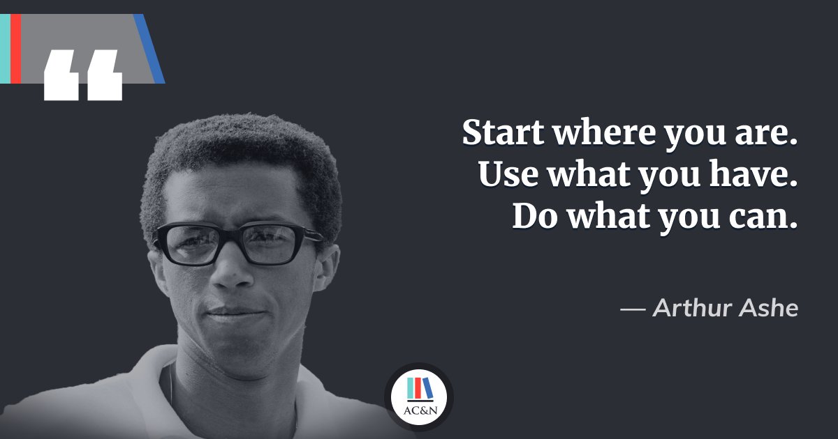 acneducation's tweet photo. "Start where you are. Use what you have. Do what you can." Arthur Ashe
#quoteoftheday #gününsözü #ArthurAshe #FoundationProgramme #ACNEducation #Istanbul #UK #FoundationProgram https://t.co/Q5p5NtqxtR