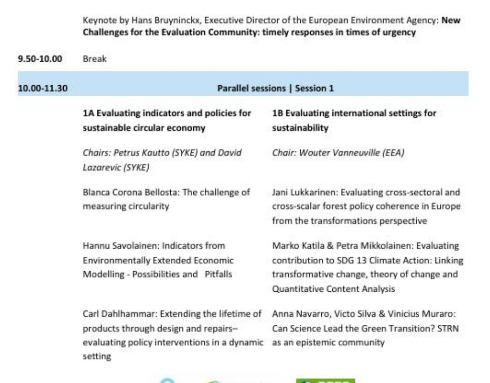 RobertLepenies's tweet photo. First panel of #eee2020 on Evaluating indicators and policies for sustainable circular economy
--> https://t.co/nBE55ntTpi
@sykeinfo #peertrisd https://t.co/oWsBEYYM1l