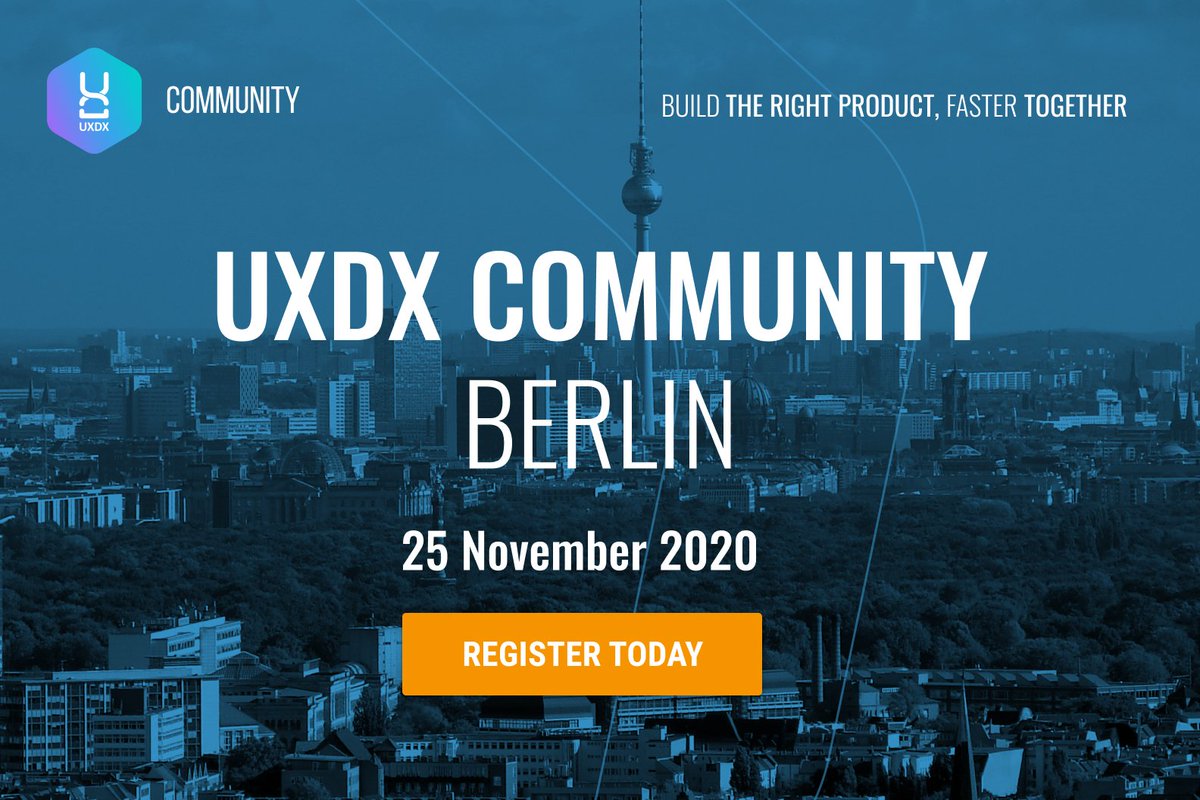 uxdxconf's tweet photo. UXDX is coming to Berlin... Virtually of course 💻

3 weeks from today ⏳

More info 👇
https://t.co/f2MbPOQw7n https://t.co/mYdzTTHLb7