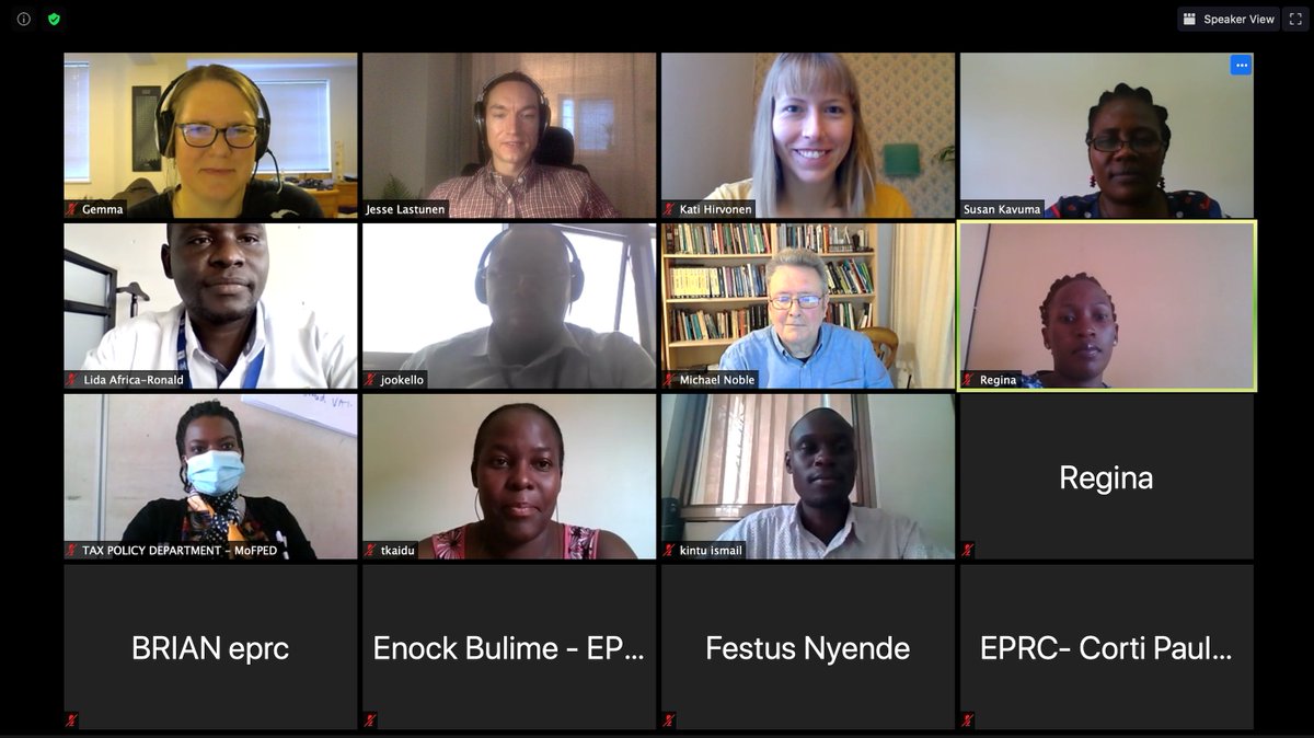UNUWIDER's tweet photo. Kicking off the #UGAMOD microsimulation model training - this time online! Using data to support the design of better policies. https://t.co/ffaCS9JVBS #tax #benefits #SOUTHMOD #SDG17 https://t.co/yFBuIWeIrc