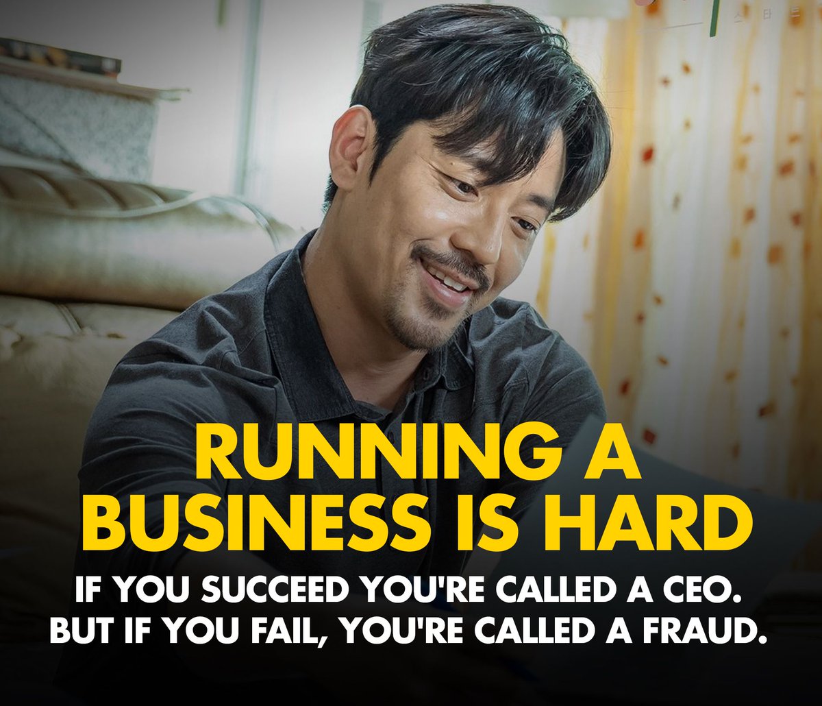 investagrams's tweet photo. LESSON FROM #StartUp

Mahirap man ang journey, wala mang naniniwala sayo ngayon, don't feel discouraged, just keep on grinding for your dreams. 

"Running a business is hard. It's a scary world but you'll make it."

Be the CEO of you want to become 😉
Kaya mo yan! https://t.co/xxaqQnS2o5