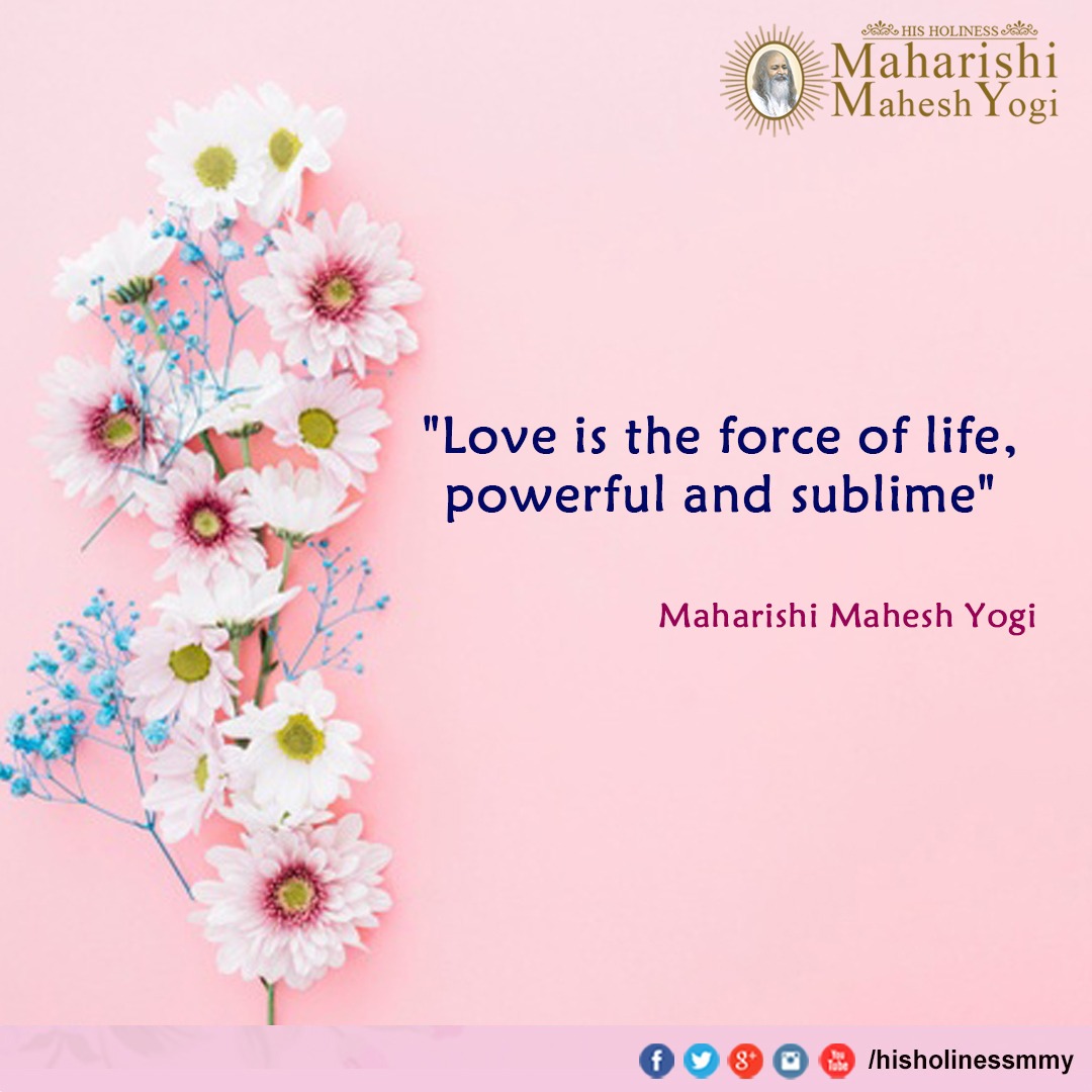 india_tm's tweet photo. His Holiness Maharishi Mahesh Yogi's Quote on Force of Life.
.
.
.
.
#maharishimaheshyogi #quote #meditation #peace #mindfulness https://t.co/noOYq3xD6b