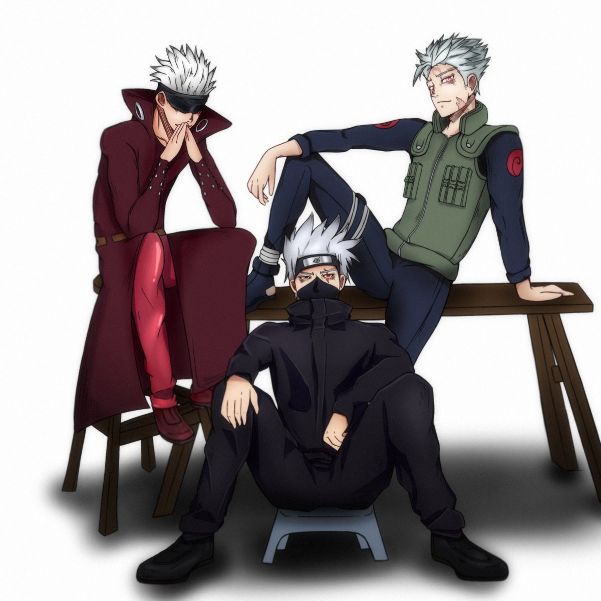 Ban On Twitter Wednesday Spotlight Literally Gojo Kakashi And Ban Wearing Each Other S Uniform Satorugojo Kakashihatake Ban Digitalart Illustration Anime Animeart Animefanart Fanart Artph Https T Co Qxnkouwybr [this poll is to see whose more popular and the hottest, it's not technically about whose stronger i just want to see on who people vote because gojo and kakashi are most loved by some weebs. gojo kakashi and ban wearing each