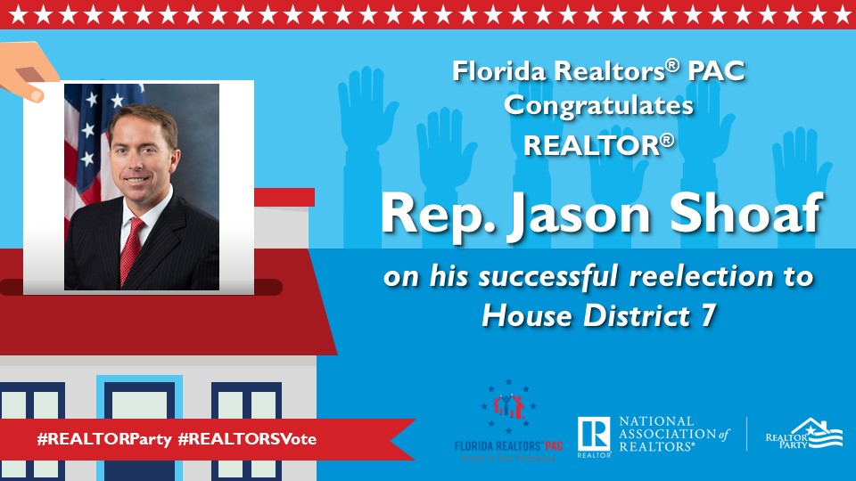 FloridaRPAC's tweet image. Congrats @JasonShoafFL on your election victory!