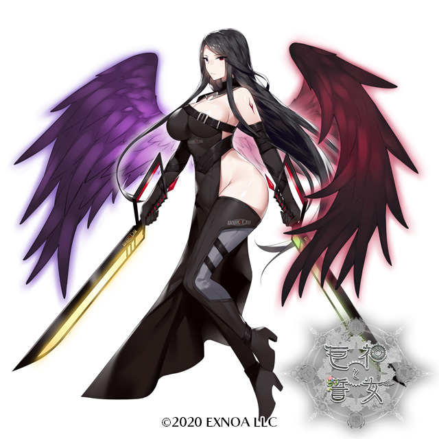 EXNOA様「巨神と誓女」にて「ダークエンジェル」のイラストを担当させていただきました! #巨神と誓女 