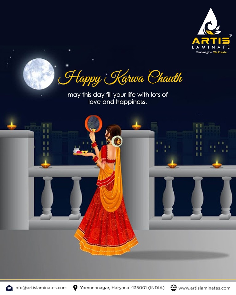 May this blissful day fills your life. With love and happiness. Happy Karwa Chauth.
#artislaminate #wedding #karwachauthspecial #indianfestival #mehndi #indianwedding #india  #festival #love  #makeup #payal  #bridegoals #haldijewellery #tiara  #floralanklet #karwachauththali