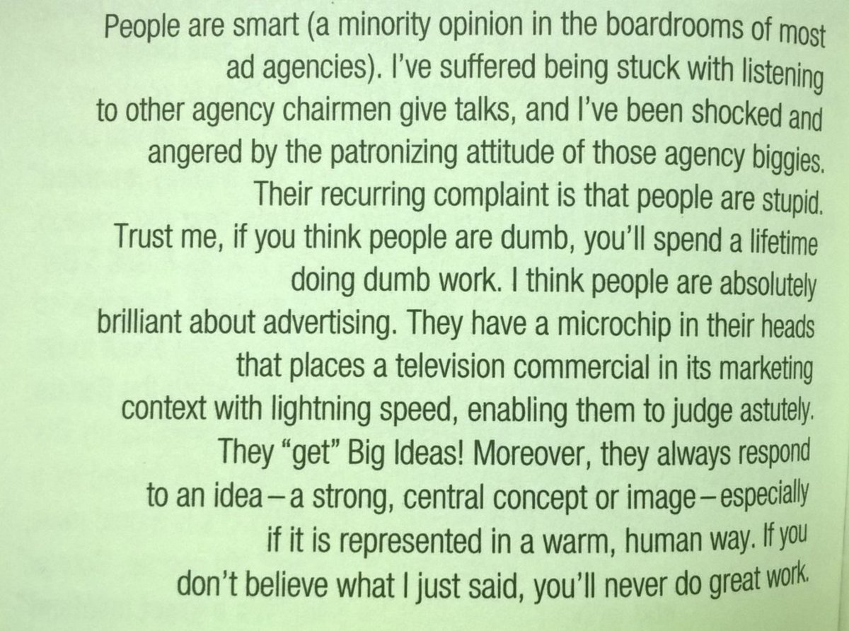 v_praveen's tweet photo. 'If you think people are dumb, you'll spend a lifetime doing dumb work'

George Lois 

via @rshotton https://t.co/YRMro8BoaK