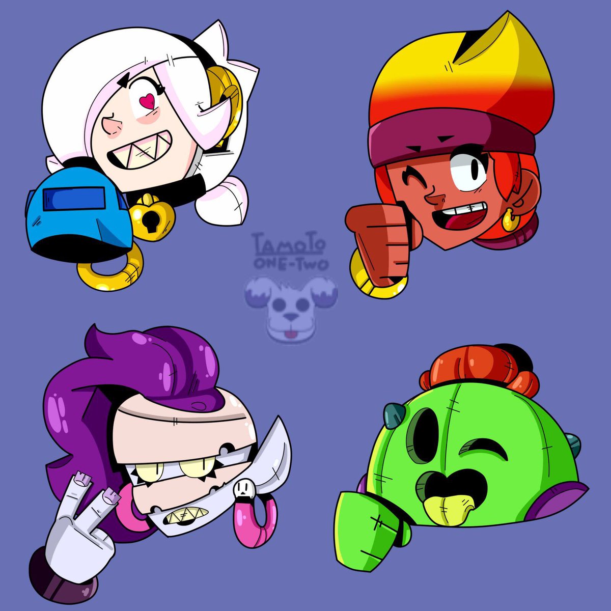 Oneantwo On Twitter I Just Redraw Colette Spike Amber Emz Icon Well Not So Bad I Guess Brawlstars Brawl Brawlers Legendary Spike Emz Amber Colette Icon Brawlstarsart Pawchawstyle Redraw Concept Art Https T Co Evmed3cm5b - brawl stars icons emz