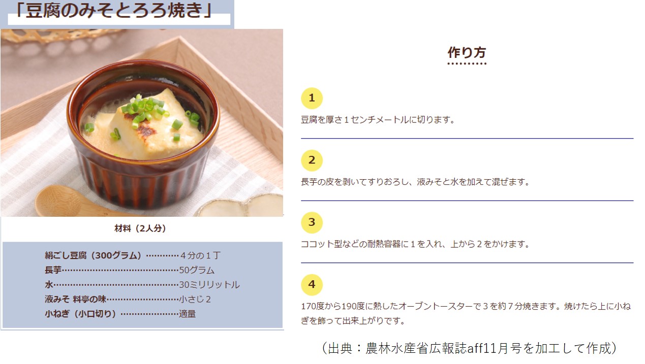農林水産省 على تويتر また 味噌メーカーではお湯を注ぐだけで味噌汁が作れる 液味噌 を開発しています 出汁を効かせているため とてもお手軽に調理に使用でき 風味豊かな味わいです そんな液味噌を使った簡単レシピも 画像でご紹介します ぜひお試し 農林水産省 على تويتر また 味噌メーカーではお湯を注ぐだけで味噌汁が作れる 液味噌 を開発しています 出汁を効かせているため とてもお手軽に調理に使用でき 風味豊かな味わいです そんな液味噌を使った簡単レシピも 画像でご紹介します ぜひお試し