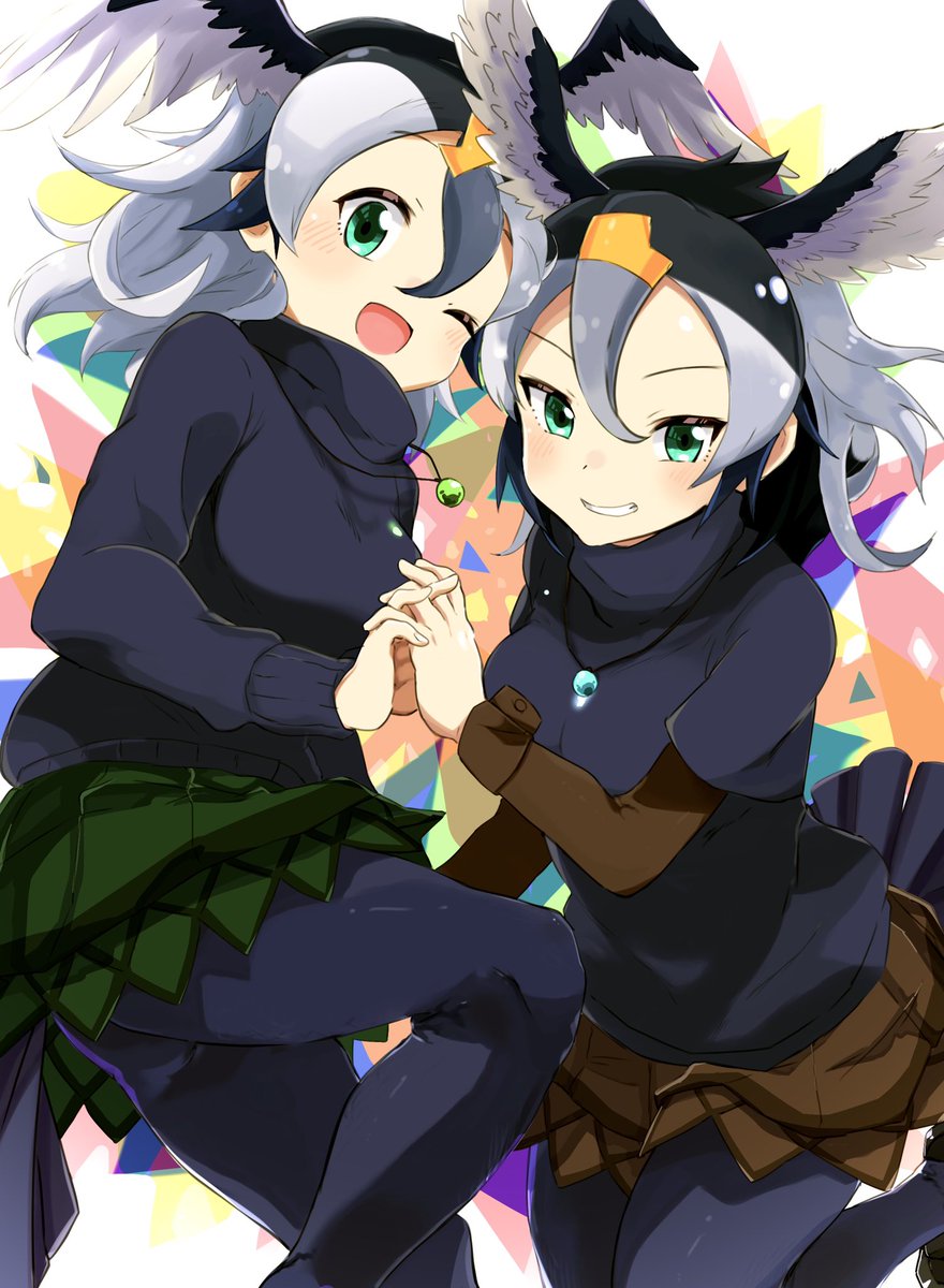 けものフレンズ ウミウちゃんとカワウちゃん けものフレンズ Hknkキラ ミのイラスト