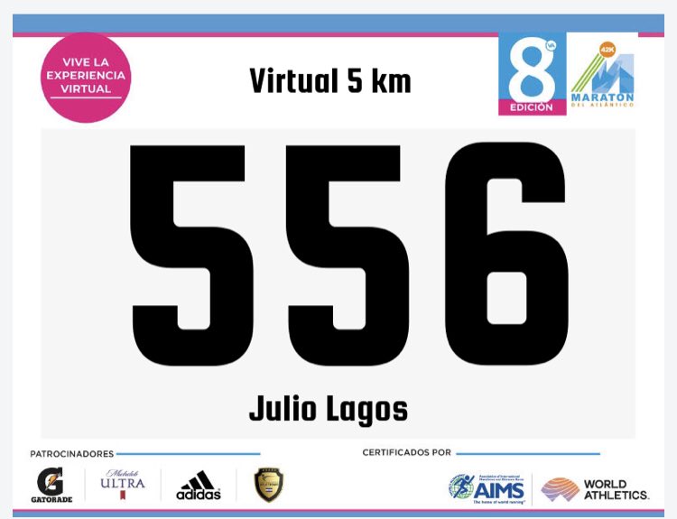 JulioLagoss's tweet photo. 💪🏽🏃🏾♂️⏱ 5K #MA42 #KP ¡Listos! https://t.co/UAfcFOFXeY