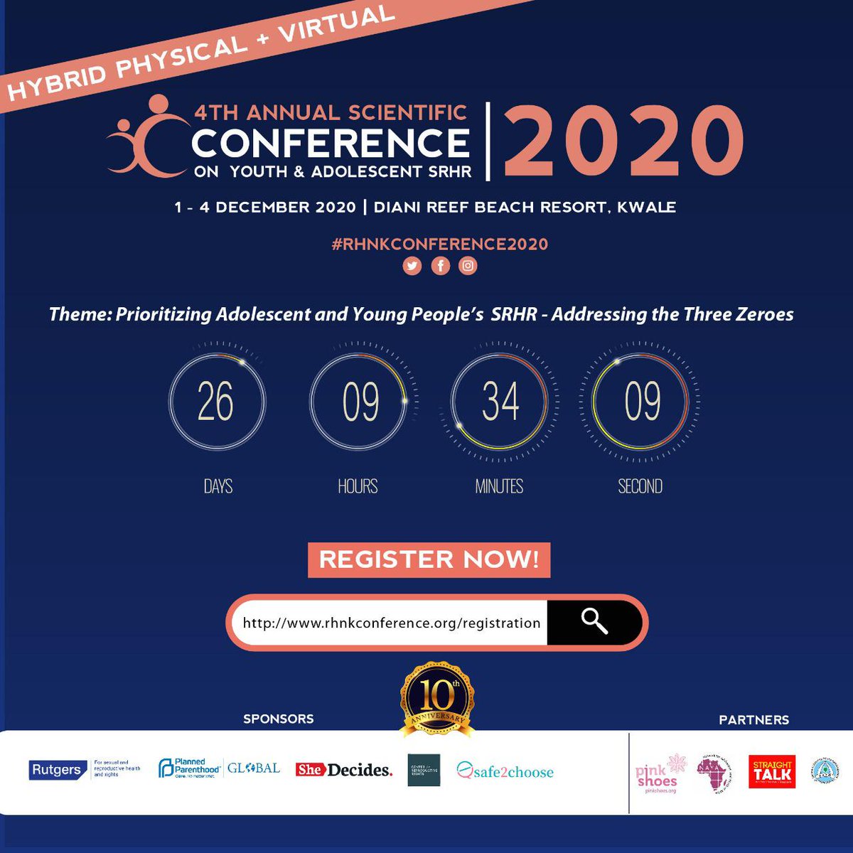 BBOIT2's tweet photo. I am soo excited, that I will be attending #Rhnkconference2020
It'sa #conference you #can't afford to #miss.
Theme being
#Adressing the #3zeros by #Prioritizing #AYSRHR 
#26days to go💃💃💃
Turegister tuende #diani 
@NenaNaBinti @rhnkorg @TheDJBoyie @Nimechanuka @DKTchangeslives https://t.co/H3svOEQAVI