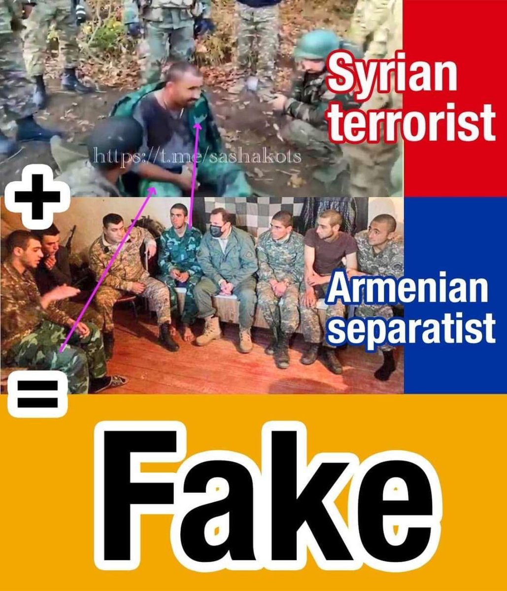 Another deep fake produced by #Armenia. The guy interviewed as “Syrian terrorist” fighting alongside #Azerbaijan is the same guy from PKK fighting on the #Armenian side.
#StopArmenianAggression #DontBelieveArmenia #KarabakhisAzerbaijan #StopArmenianTerrorisim