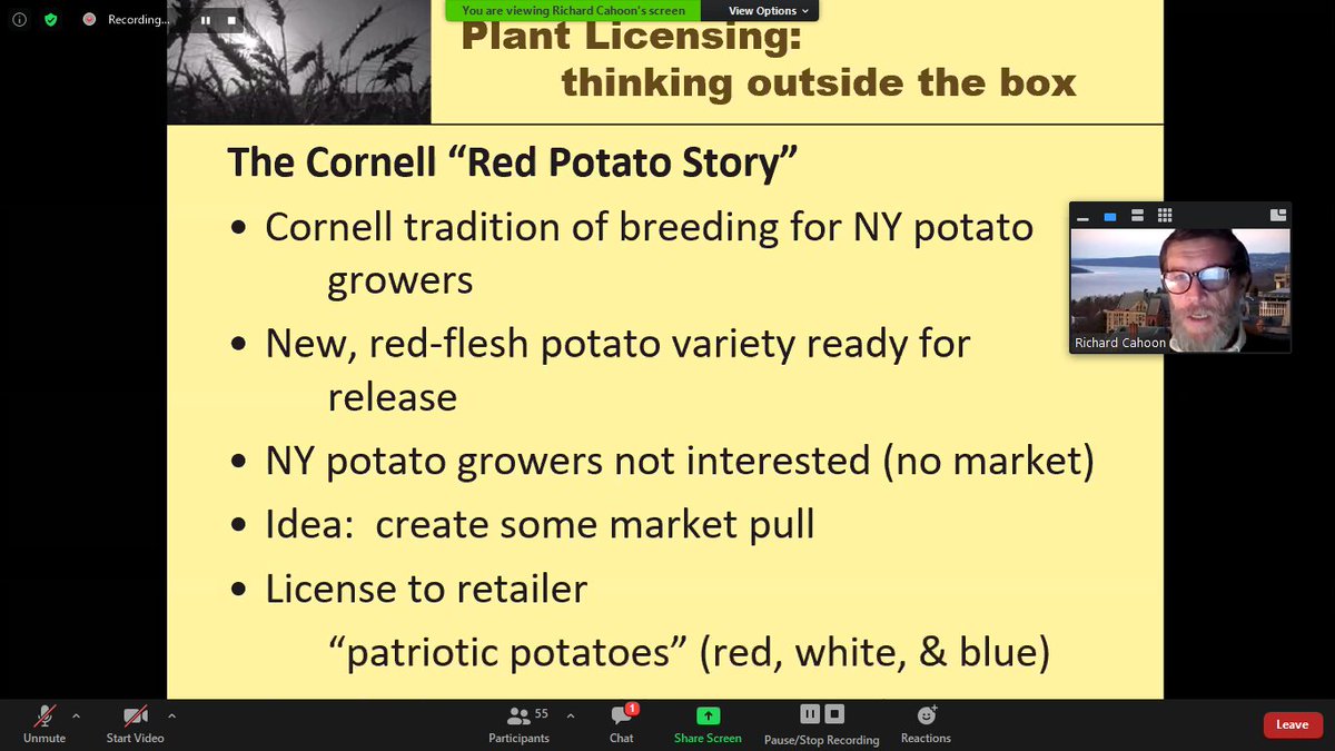 CornellExEdu's tweet photo. #SIP2020 
Day 2 Session 2

Technology licensing based on #bioproperty rights.....Plant related IP management and commercialization and insights on developing licensing agreements....An insightful session by Richard Cahoon

#technologytransfer #ipmanagement #cornell #sathguru https://t.co/AAC4mPewwF