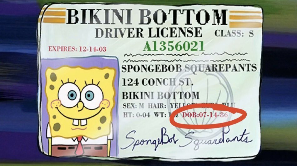 Hazz's tweet image. Spongebob will be old enough to run for president in 2024, Kanye is fucked, plain and simple