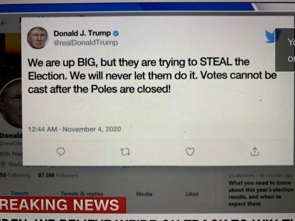 evonpeter's tweet photo. He must be referring to the North and South Poles...lol...or from down at the corner club. Although seriously, this tweet is an example of how to attempt to undermine democracy and instigate conflict. https://t.co/JFcINFdbBf